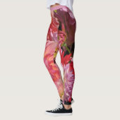 Dahlia Garden Flowers Leggings Motifs Abstraits (Gauche)