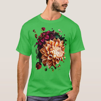 Dahlia Geïnspireerd Plant Lover Funny g T-shirt
