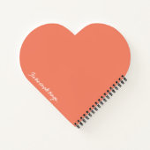 Dahlia hart notitieboek (Achterkant)