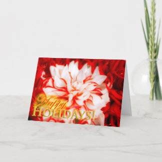 Dahlia Holiday Card Feestdagen Kaart