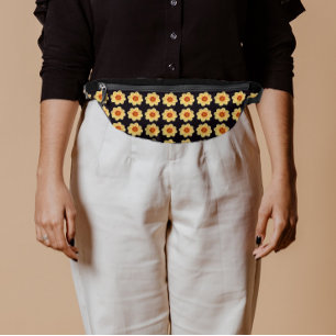 Dahlia jaune motif floral sur noir