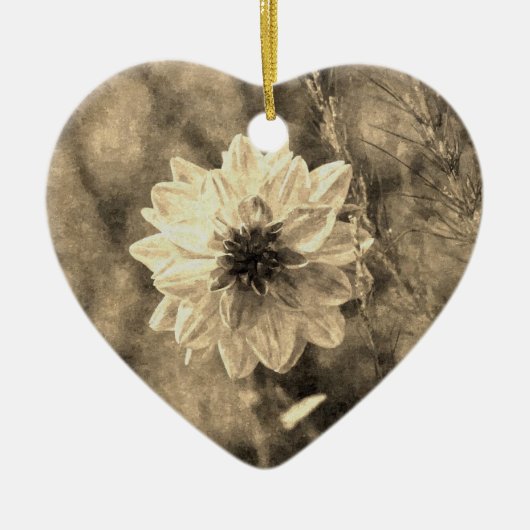 Dahlia Keramisch Ornament (Voorkant)
