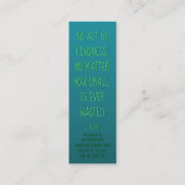 Dahlia Kindness Kaarten Mini Visitekaartje (Achterkant)