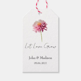 Dahlia | Laat liefde huwelijkszaad groeien  Cadeaulabel