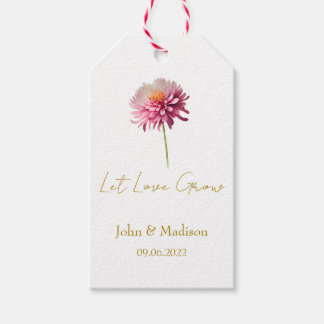 Dahlia | Laat liefde huwelijkszaad groeien  Cadeaulabel