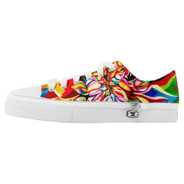 Dahlia lady's low top schoenen (Linkerschoen buitenkant)