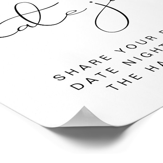 DAHLIA Lemon Citrus Date Jar Date Nuit Poster (Coin)