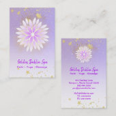 *~* Dahlia Mandala Pink Lavender Pastel AP2 Visitekaartje (Voorkant / Achterkant)