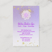 *~* Dahlia Mandala Pink Lavender Pastel AP2 Visitekaartje (Achterkant)