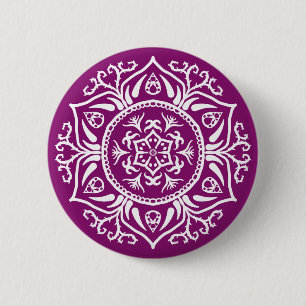 Dahlia Mandala Ronde Button 5,7 Cm