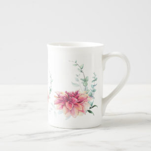 Dahlia Mystique Waterverf Bone China Mok