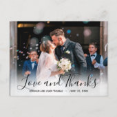 Dahlia Paars Lavender Floral Weddenschap Dank je Briefkaart (Voorkant)