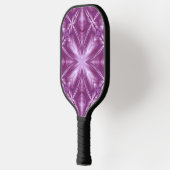 Dahlia Paarse Milky White Clouds Abstract Patroon Pickleball Paddle (Links)