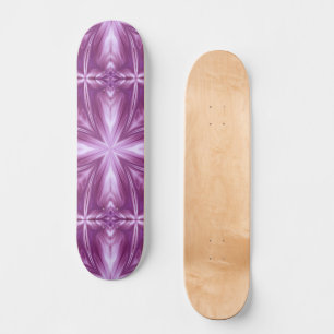 Dahlia Paarse Milky White Clouds Abstract Patroon Skateboard