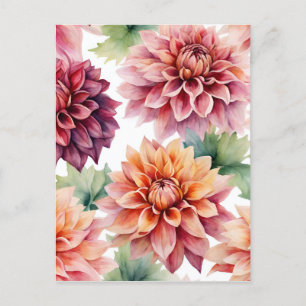 Dahlia Painting Briefkaart
