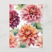 Dahlia Painting Briefkaart (Voorkant)
