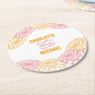 Dahlia Paper Onderzetters