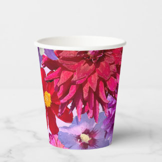 Dahlia papieren beker, Dahlia Party Cup Papieren Bekers