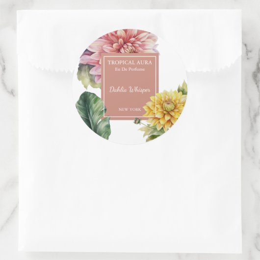 Dahlia Perfume Label (Tas)