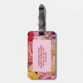 Dahlia Petals Bagagelabel