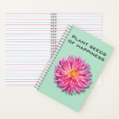 Dahlia Plant Seeds of Happiness Notitieboek (Binnen)