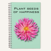 Dahlia Plant Seeds of Happiness Notitieboek