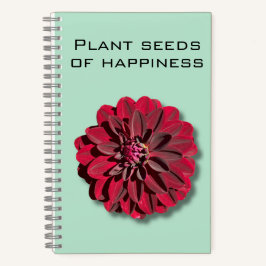 Dahlia Plant Seeds of Happiness Notitieboek