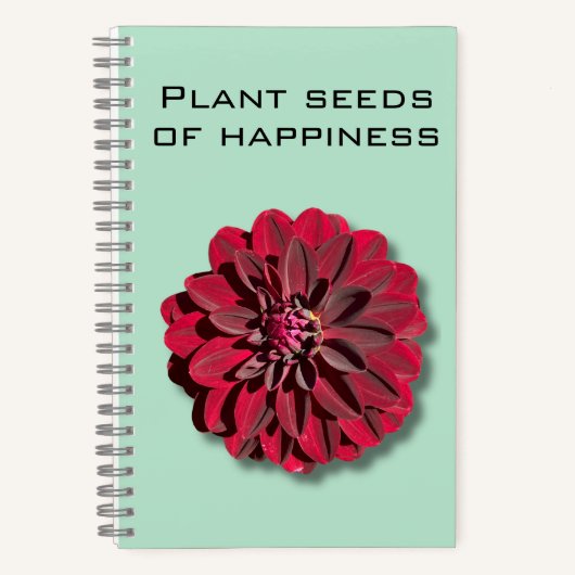 Dahlia Plante semences du Carnet du bonheur (Recto)