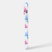 Dahlia Rose, Dahla Bleue, Motif Floral, Fleurs (Côté gauche)