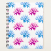 Dahlia Rose, Dahla Bleue, Motif Floral, Fleurs (Devant)