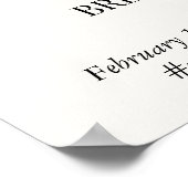 Dahlia & Roses Bruidsfeest Welkom Bord Poster (Hoek)