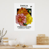 Dahlia Seed Packet Poster (Keuken)