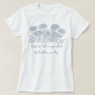 Dahlia Seeds T-shirt - Cadeaus voor Dahlia liefheb