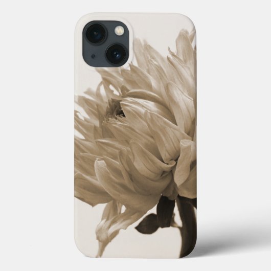 dahlia sepia print Case-Mate iPhone case (Achterkant)