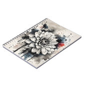 Dahlia - Watercolor bloemen Notitieboek (Linkerzijde)