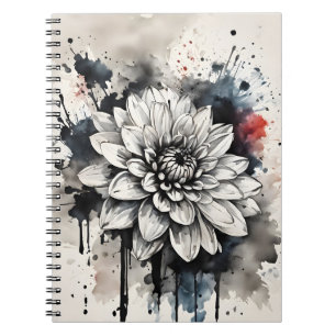 Dahlia - Watercolor bloemen Notitieboek