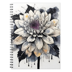 Dahlia - Waterverf bloemen Notitieboek
