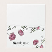 Dahlia Wedding bedankt je kaarten (Buitenkant ongevouwen)