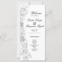 Dahlia Wreath zwart-wit programma