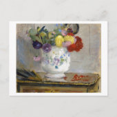 Dahlias Berthe Morisot Fine Art Briefkaart (Voorkant)