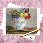 Dahlias Berthe Morisot Fine Art Briefkaart