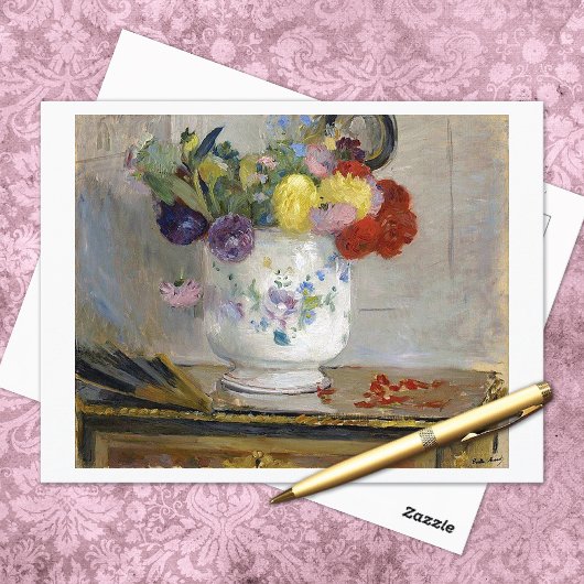 Dahlias Berthe Morisot Fine Art Briefkaart
