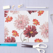  Dahlias botanisch tissuepapier (Craft)