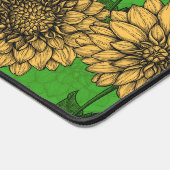 Dahlias en jaune et vert (Coin)
