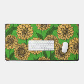 Dahlias en jaune et vert (Clavier et souris)