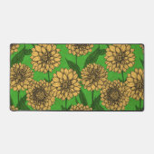 Dahlias en jaune et vert (Recto)