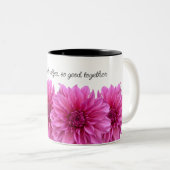 Dahlias et Mug de fleur de café (Devant droit)