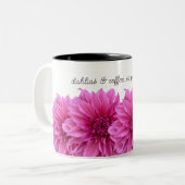 Dahlias et Mug de fleur de café (Devant gauche)