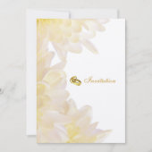 Dahlias Faire-part de mariage (Devant)