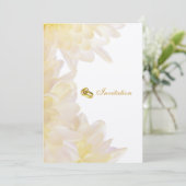 Dahlias Faire-part de mariage (Debout devant)